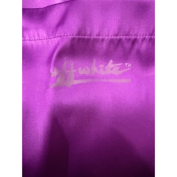 Women's Off White Duchesse Twist Shirt Dress in Fuchsia 42 Retail: $900 NWT - Picture 5 of 6